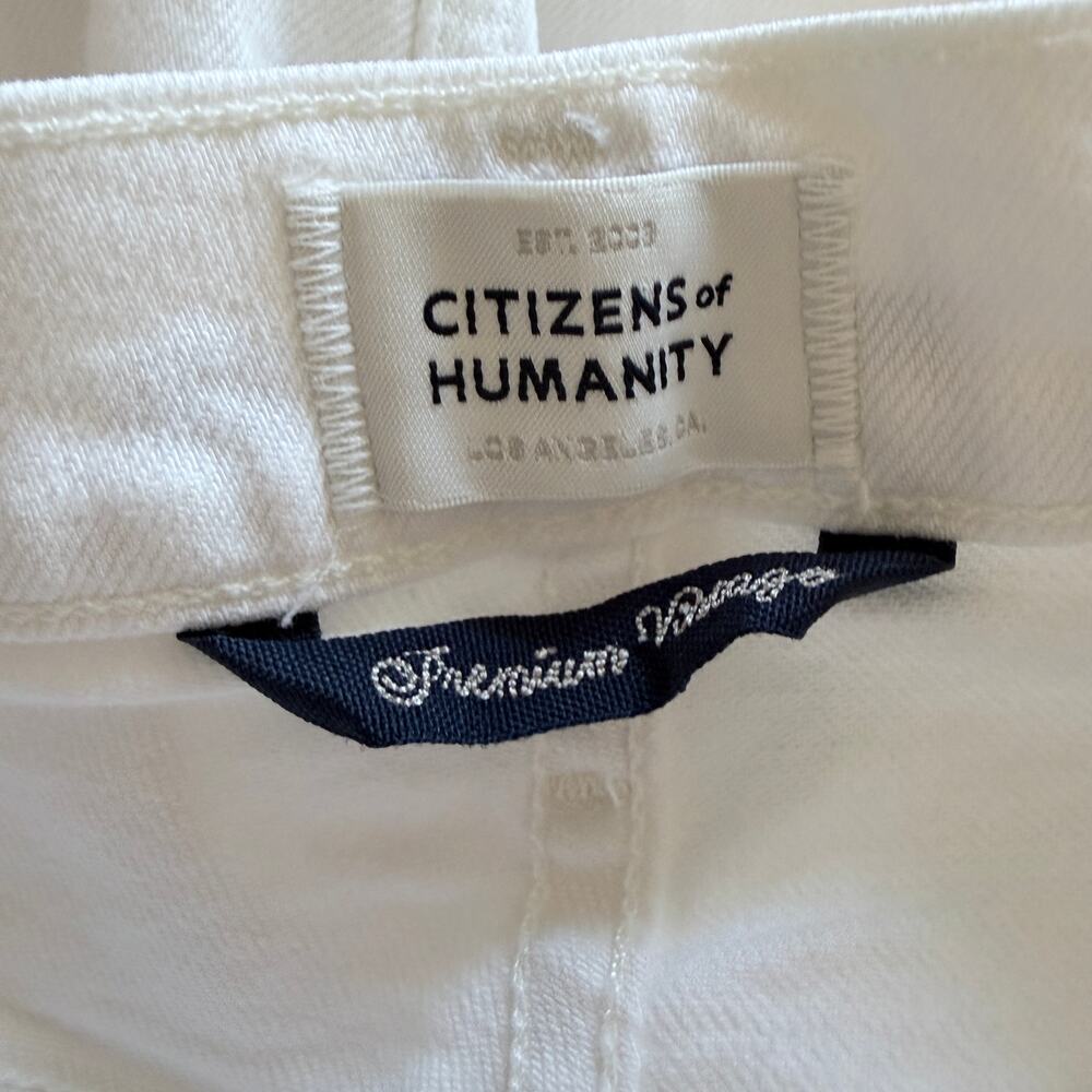 Citizens of Humanity Women's Isola Cropped Boot Jeans White sz 29 - Picture 5 of 8